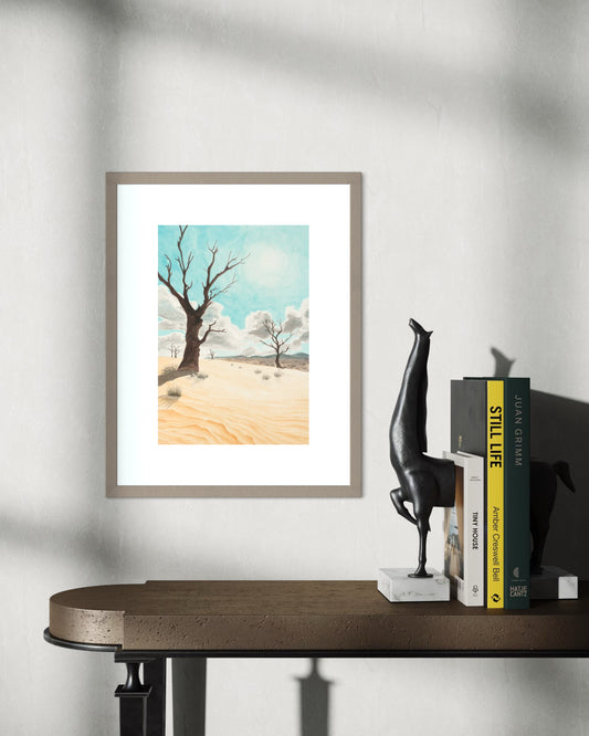 Alone Among the Elements (13"x9")