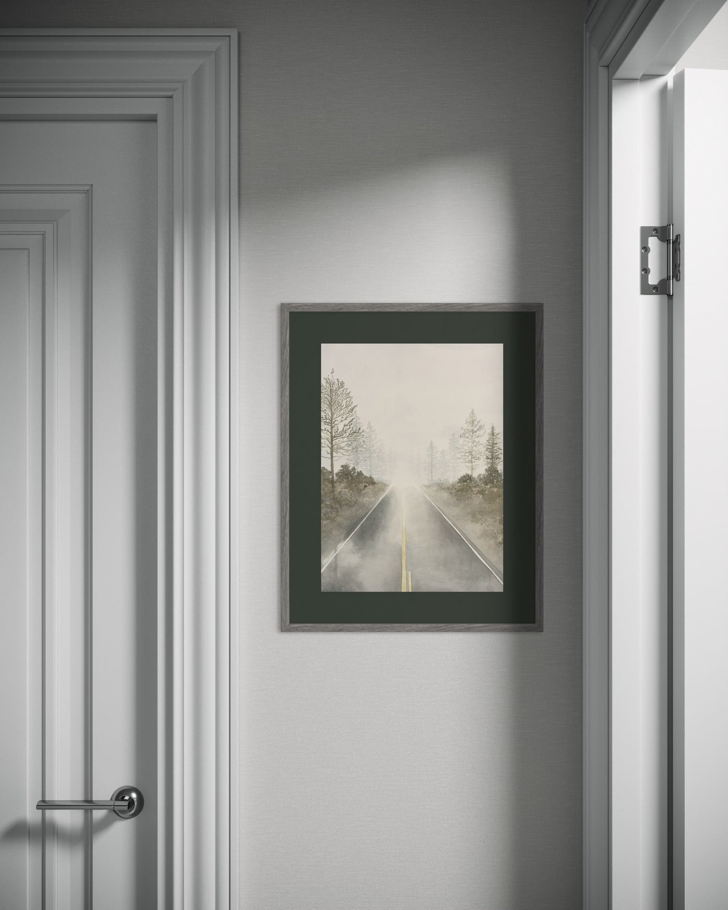 The Silent Road (13"x9")