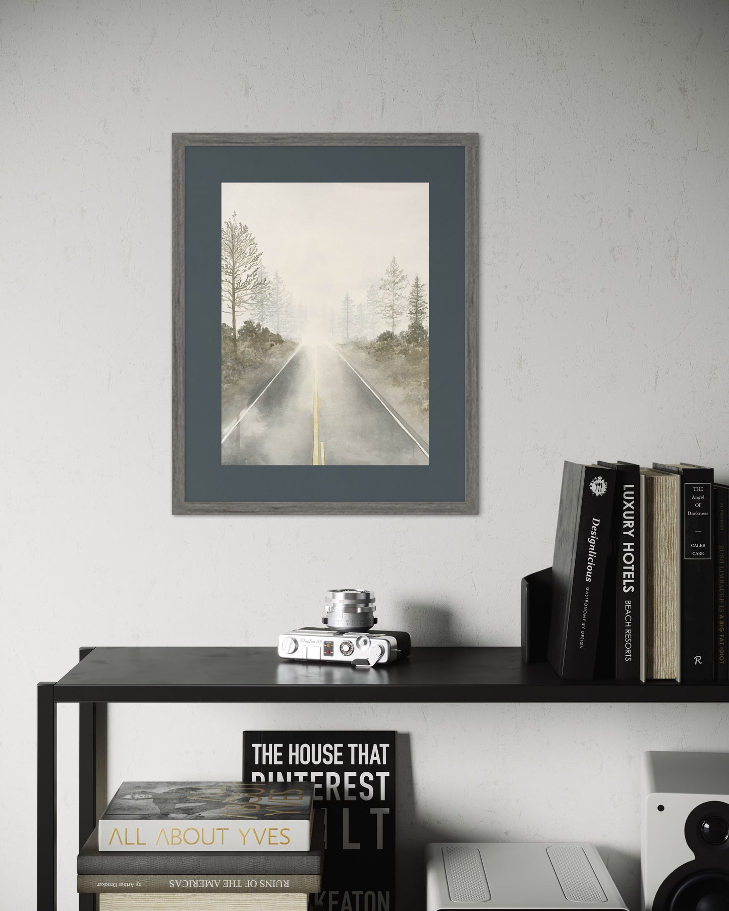 The Silent Road (13"x9")