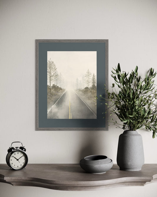 The Silent Road (13"x9")